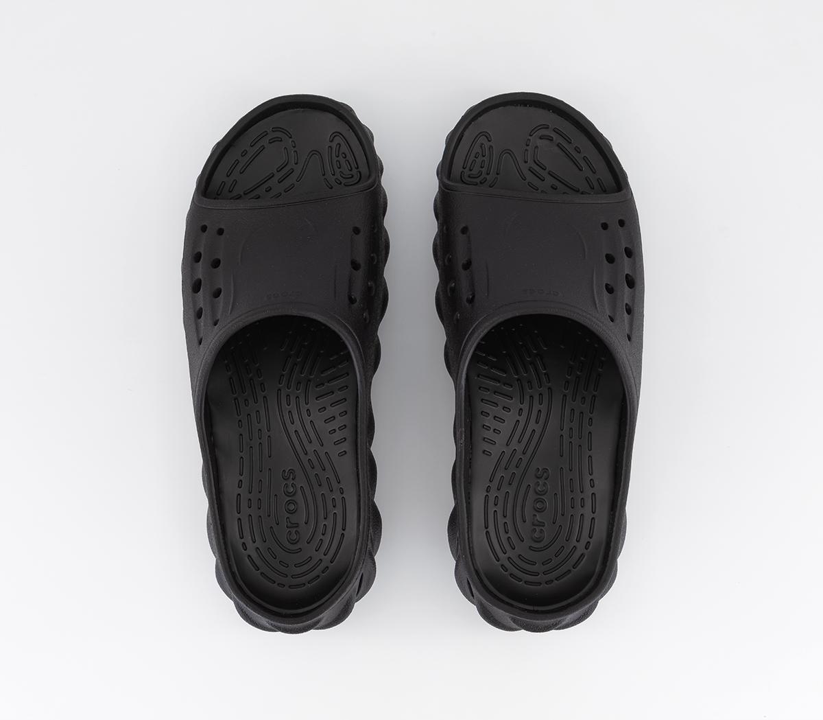 Crocs Echo Kids Slides Black - Unisex