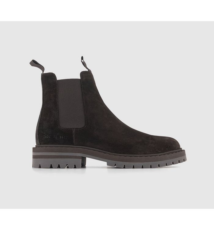 Common Projects Chelsea Boots Dark Brown Suede