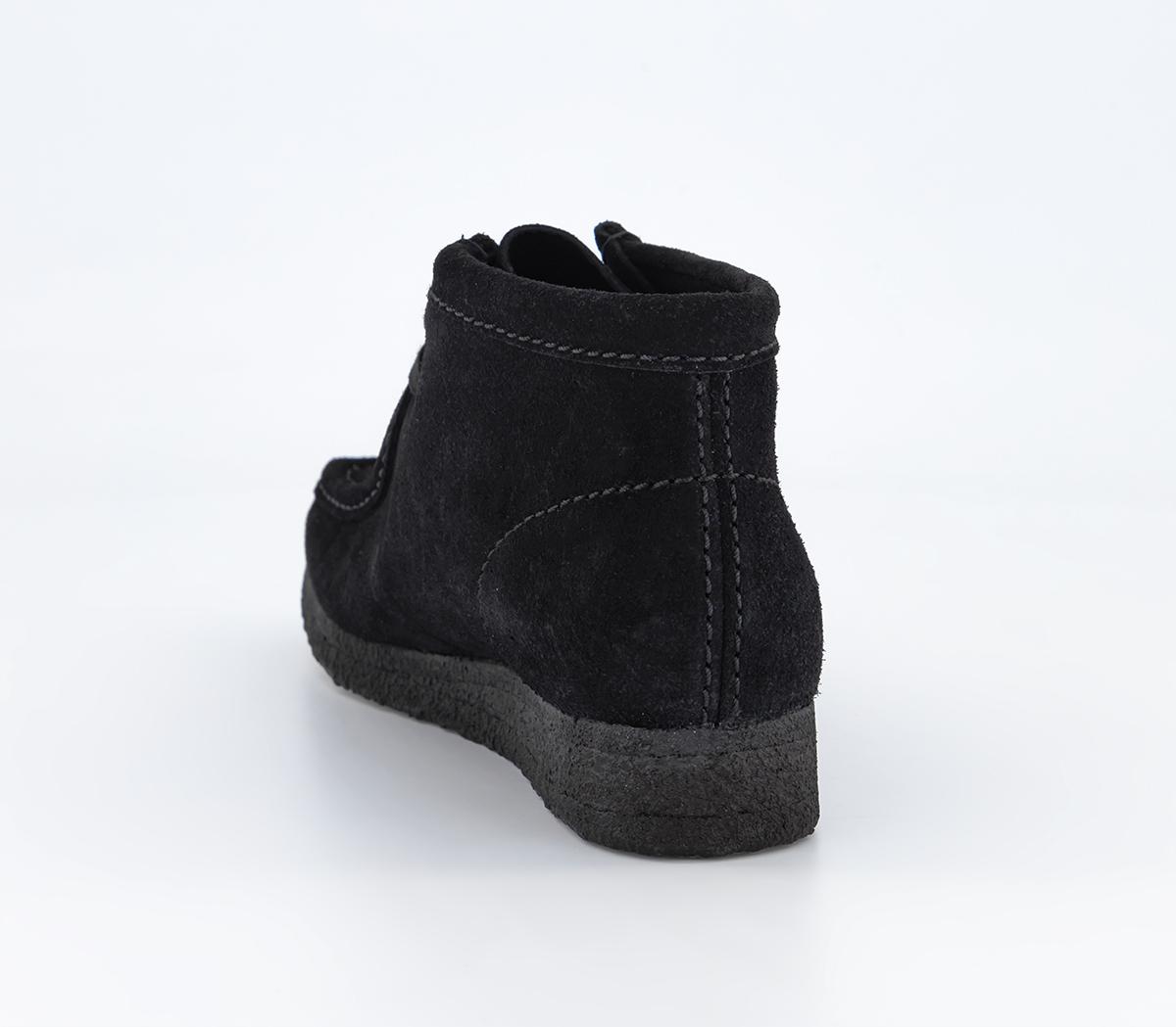 Clarks OriginalsClarks Originals Womens Wallabee BootsBlack Suede