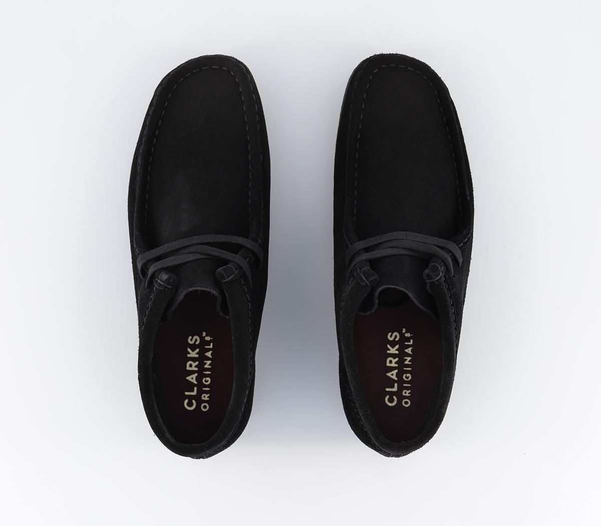 Clarks OriginalsClarks Originals Womens Wallabee BootsBlack Suede