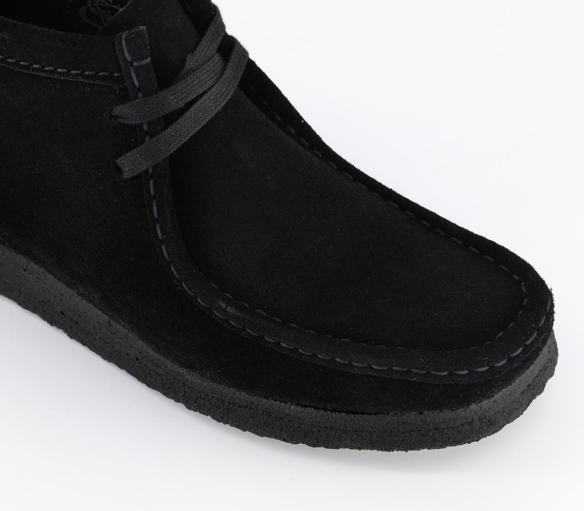 Clarks OriginalsClarks Originals Womens Wallabee BootsBlack Suede