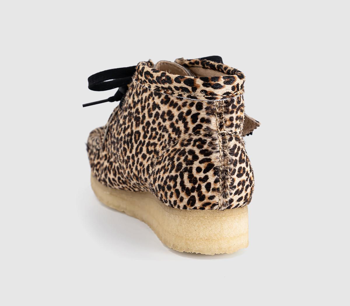 Clarks Originals Clarks Originals Womens Wallabee Boots Leopard
