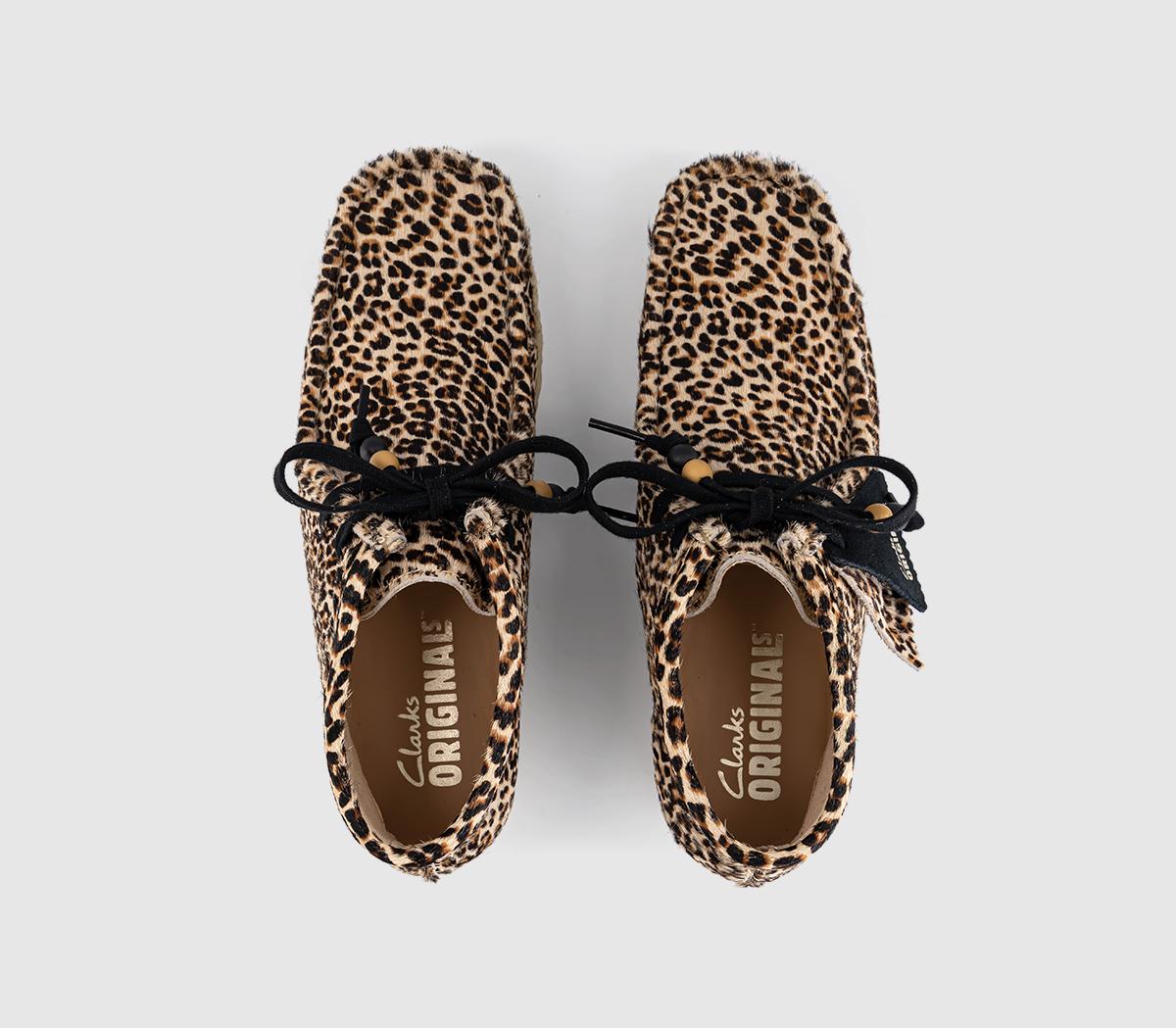 Clarks OriginalsClarks Originals Womens Wallabee BootsLeopard Print