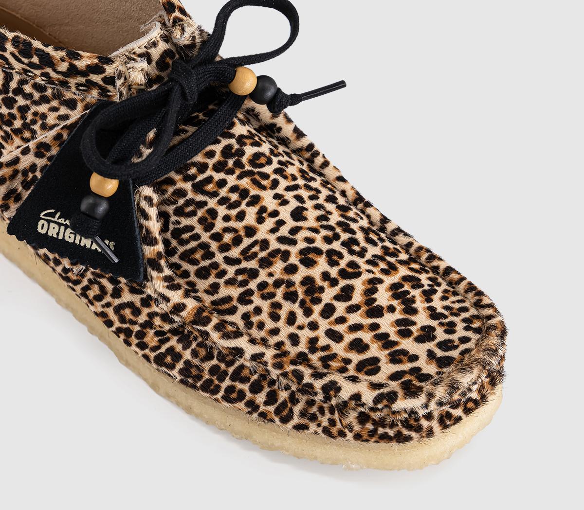 Clarks Originals Clarks Originals Womens Wallabee Boots Leopard