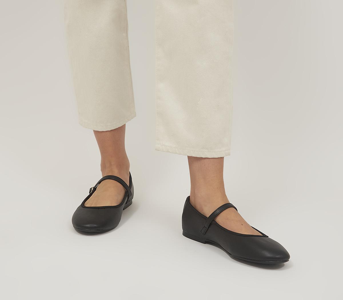OFFICE Fleur Mary Jane Ballerinas OFFICE Fleur Mary Jane Ballerinas Black