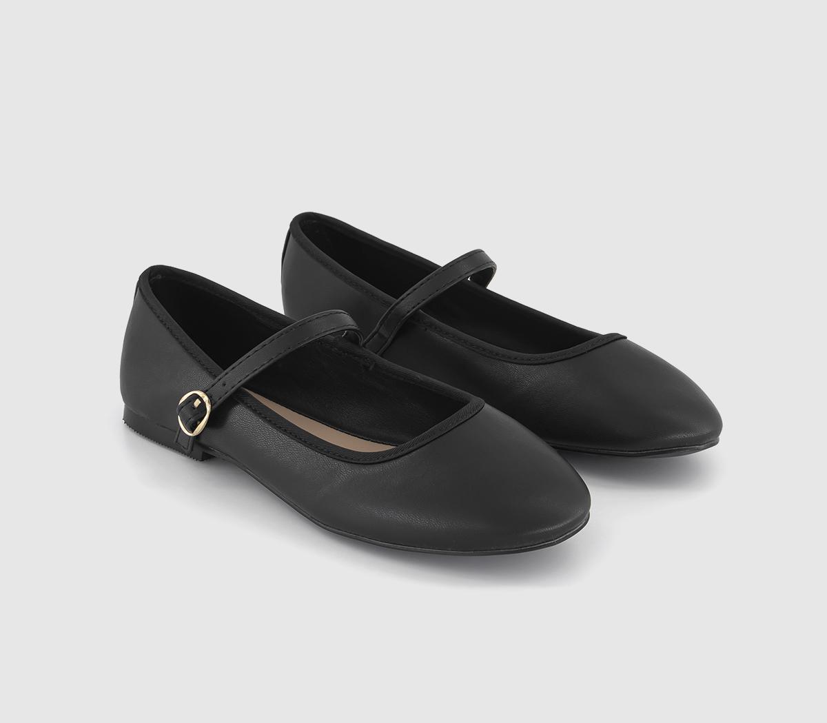 OFFICE Fleur Mary Jane Ballerinas OFFICE Fleur Mary Jane Ballerinas Black