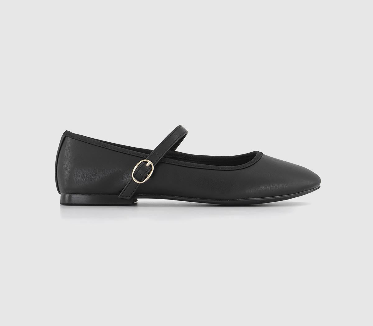 Fluer Mary Jane Ballerinas Black