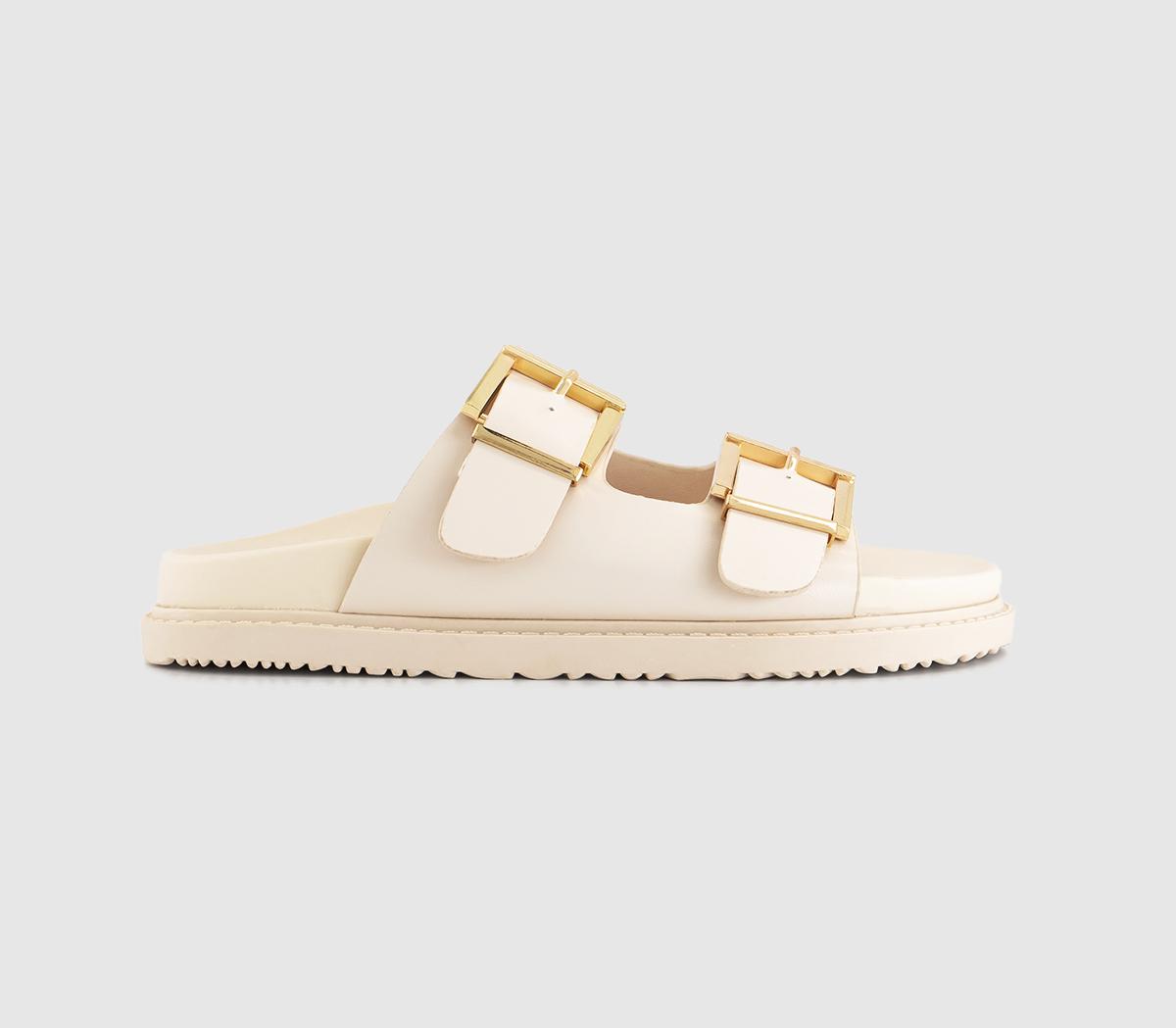Sunkissed Double Strap Chunky Sliders Off White