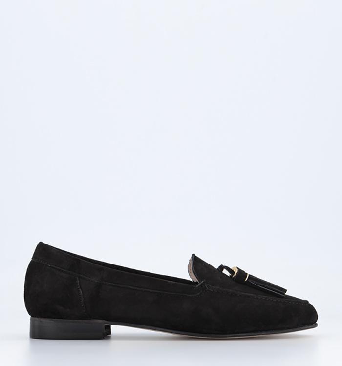 OFFICE Fellow Loafers Black Suede