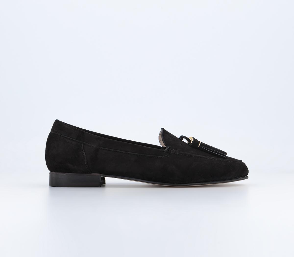 OFFICEFellow LoafersBlack Suede