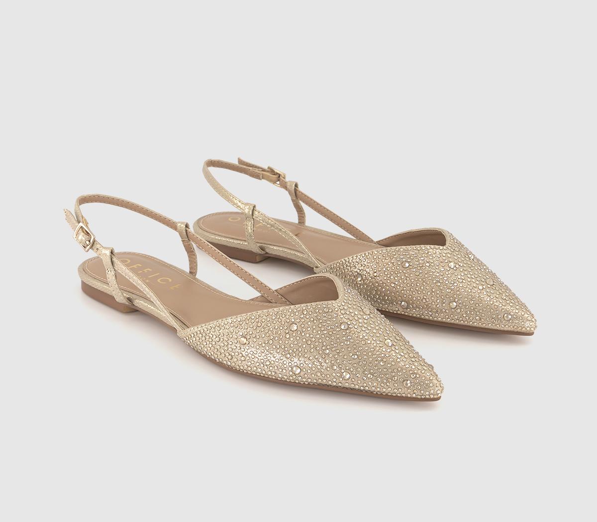 OFFICEFluttering Occasion Sling BacksBlush Embellished