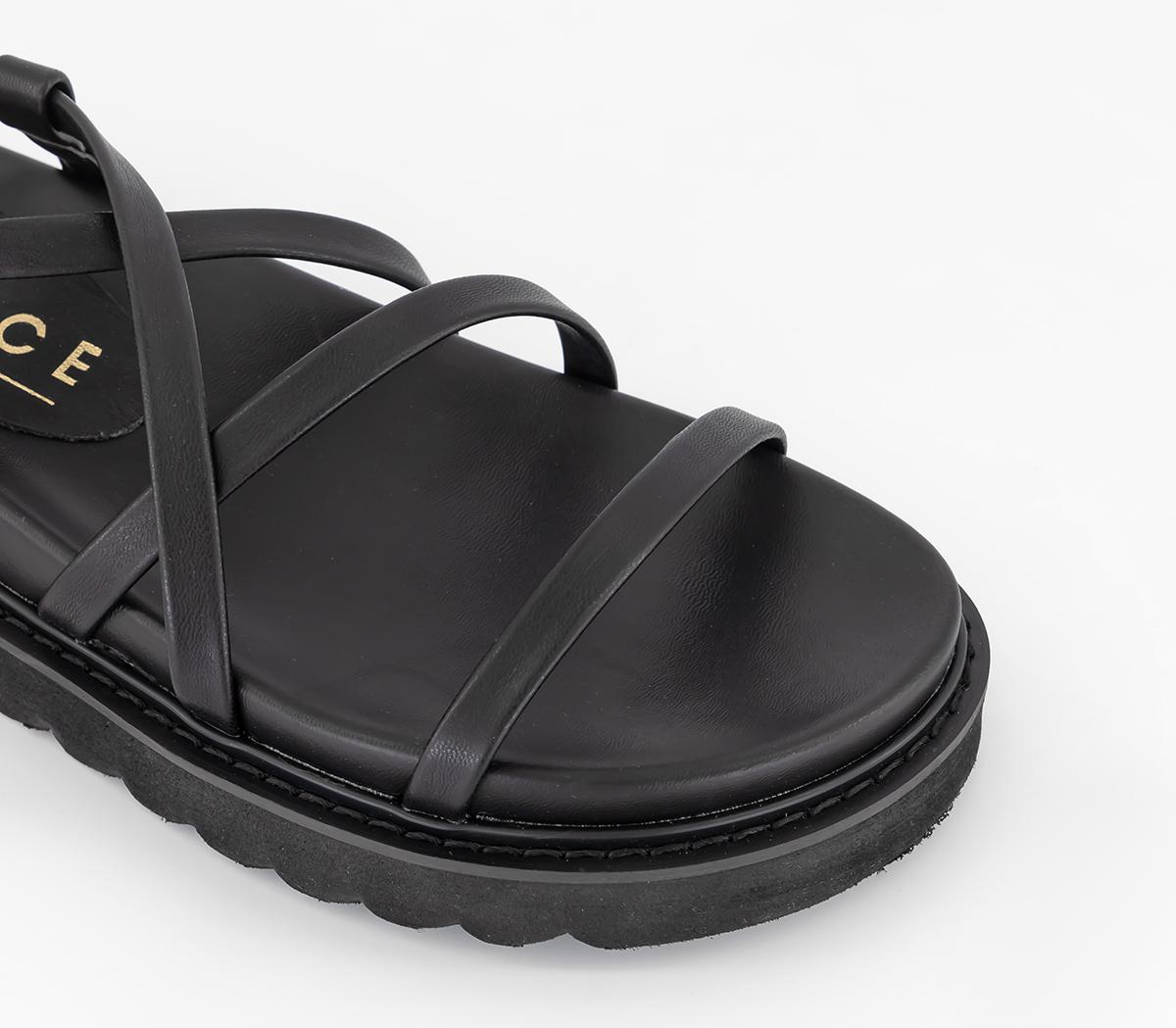 OFFICESummarise Multistrap Sandals OFFICESummarise Multistrap SandalsBlack