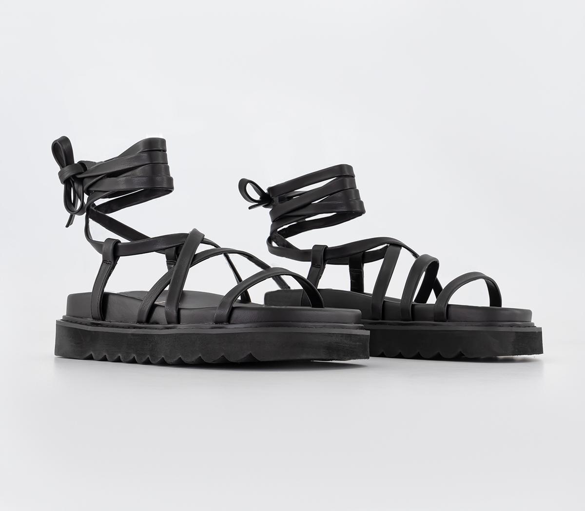 OFFICESummarise Multistrap Sandals OFFICESummarise Multistrap SandalsBlack