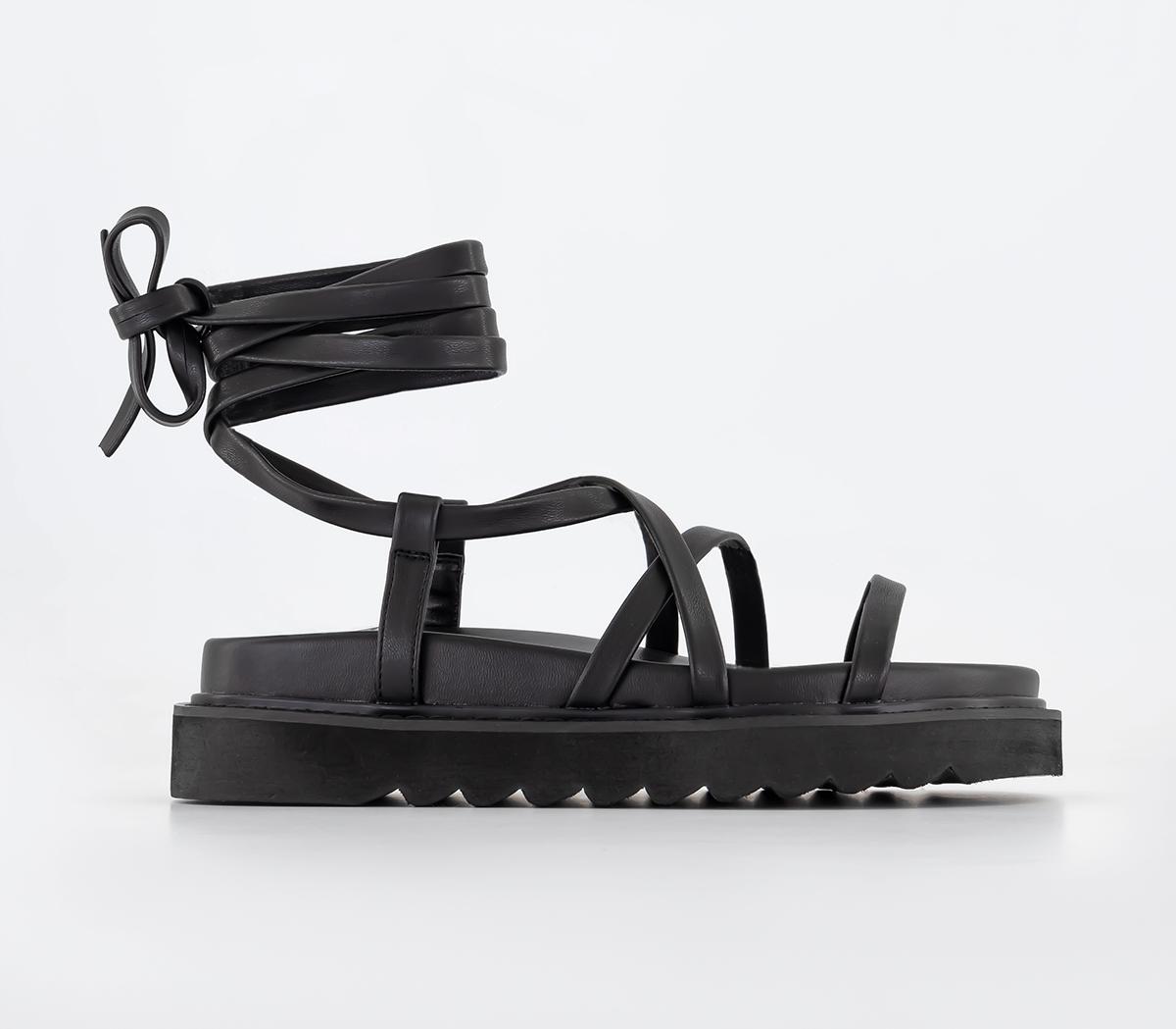 OFFICESummarise Multistrap Sandals OFFICESummarise Multistrap SandalsBlack
