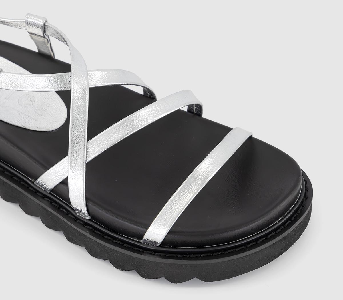 OFFICESummarise Multistrap SandalsSilver