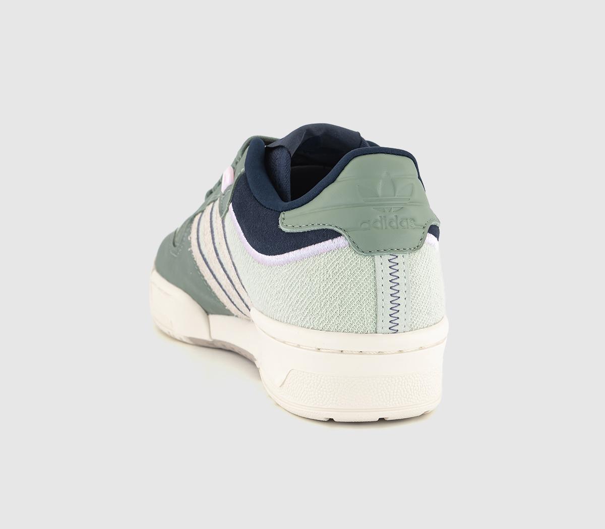 adidasRivalry Low 86 Trainers Linen Green Cream White Silver Green