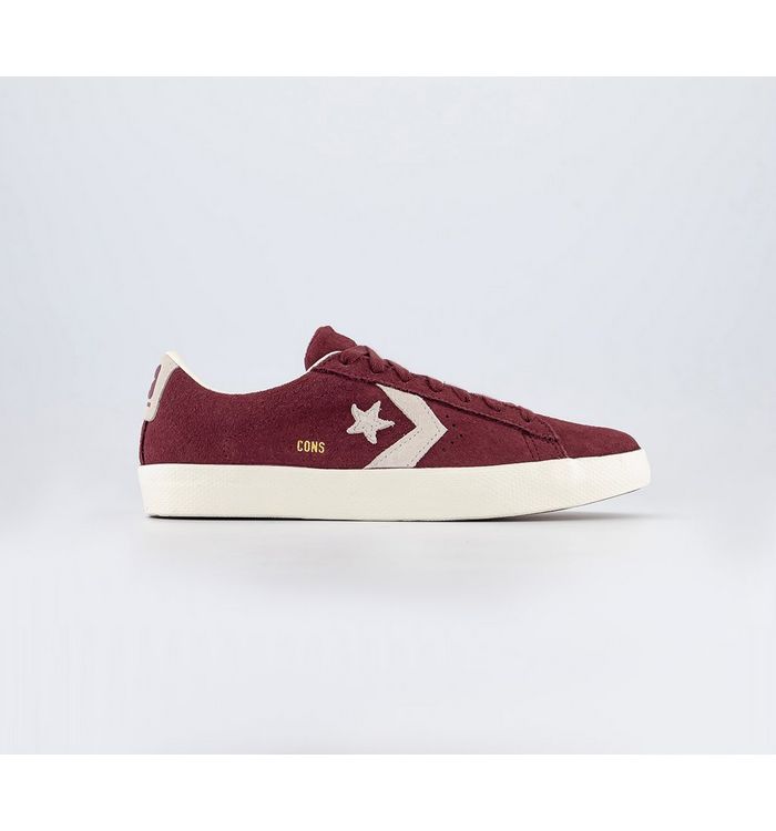 Converse Cons Pl Vulc Pro Suede Trainers Cherry Vision Egret In Red