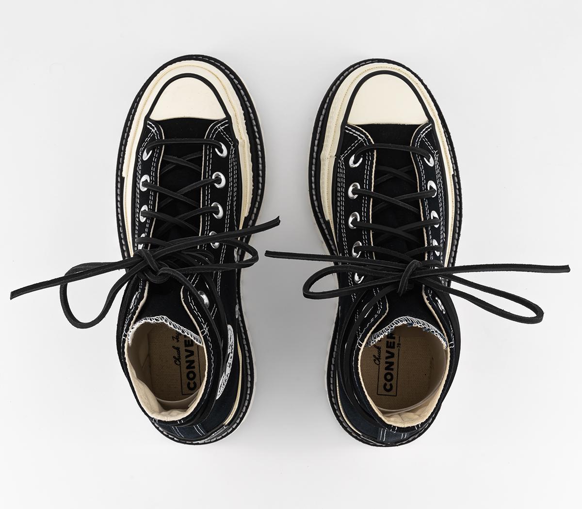 Converse Chuck Taylor 70 Canvas Trek Hi Trainers Black - Men's