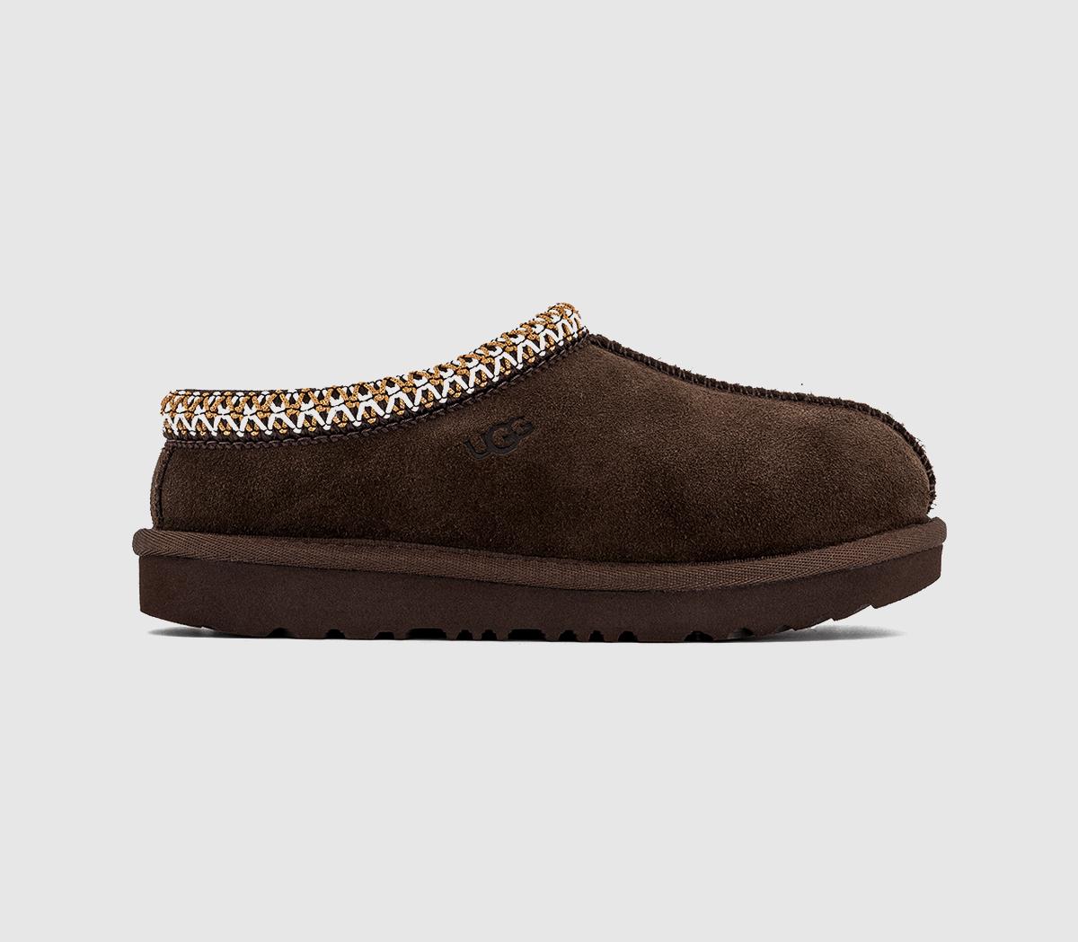 Ugg Tasman Ii Slippers Dusted Cocoa  Black in Kids  Size 2, Office Shoes