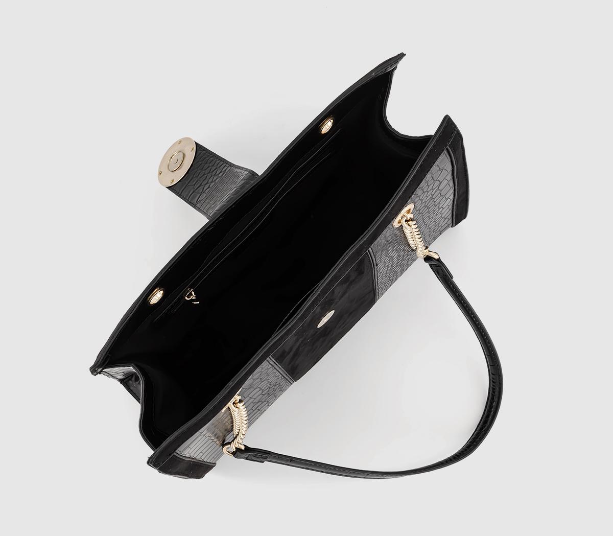 OFFICE Cindy Tote Shoulder Bag Black Backpacks and Bags