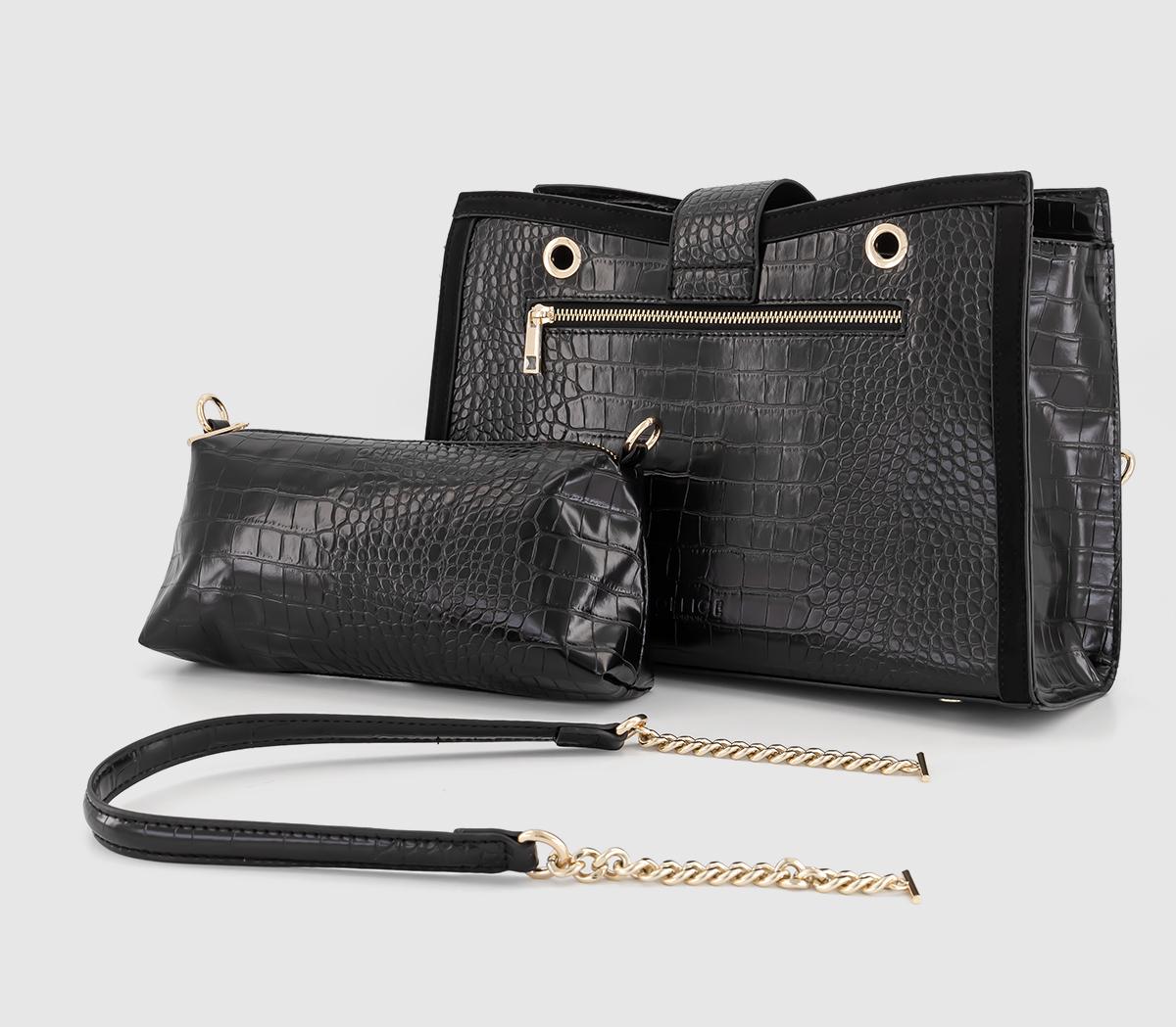 OFFICE Cindy Tote Shoulder Bag Black Backpacks and Bags