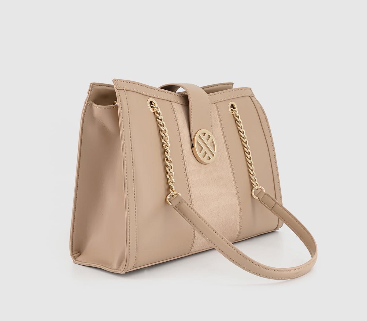 OFFICE Cindy Tote Shoulder Bag OFFICE Cindy Tote Shoulder Bag Beige