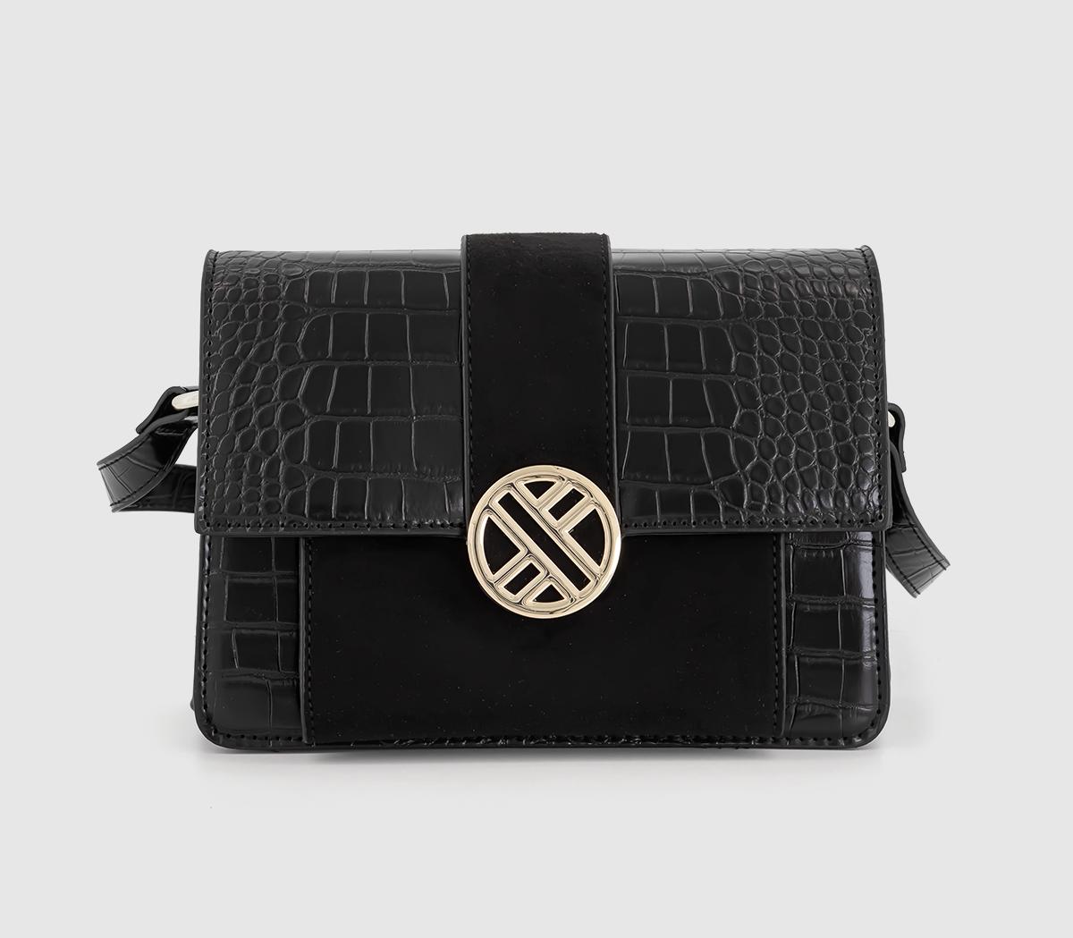 OFFICENaomi Cross Body Bag OFFICENaomi Cross Body BagBlack Croc Embossed