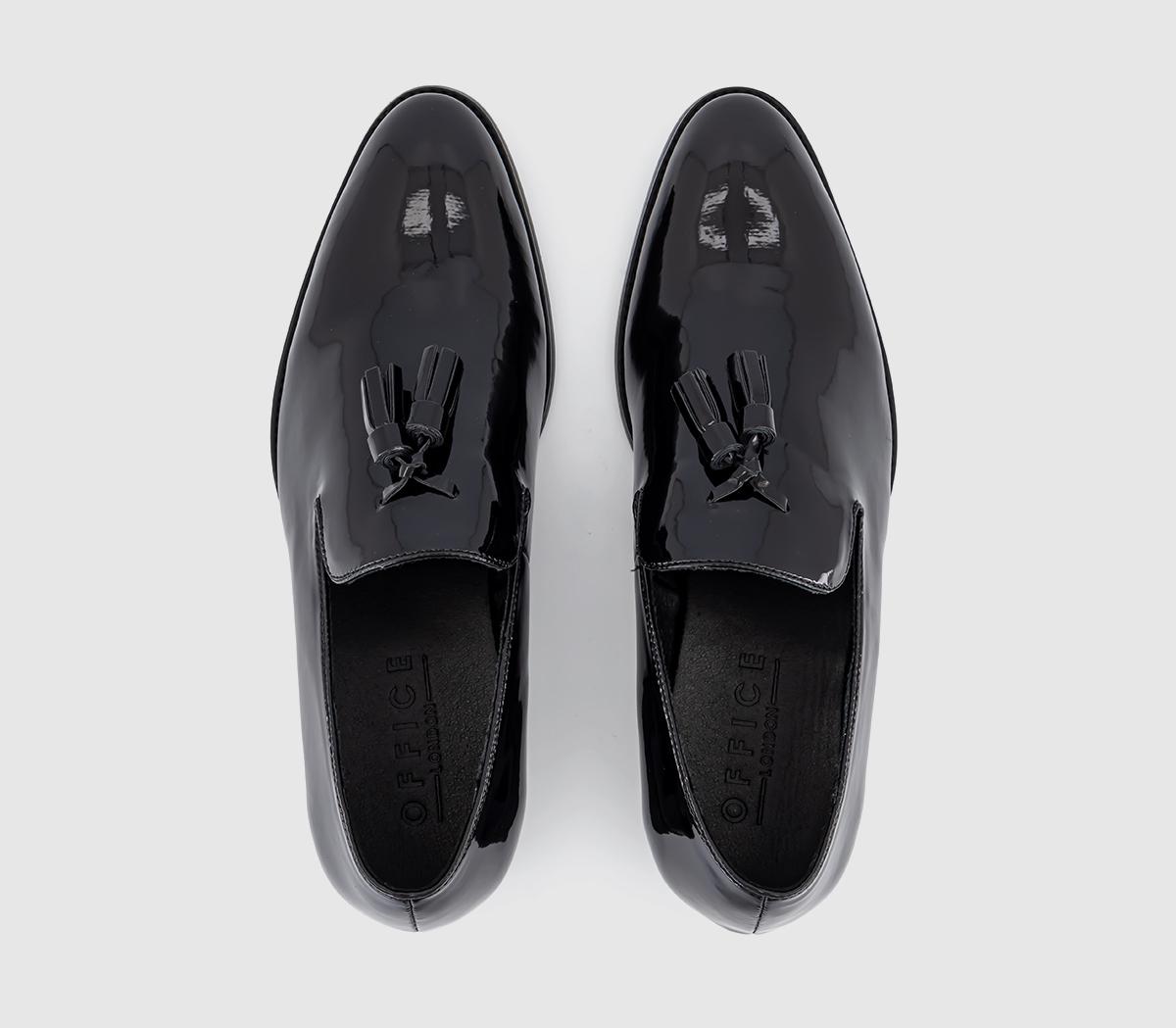 OFFICE Manuel Tassel Patent Loafers Black Patent - Men’s Smart Shoes
