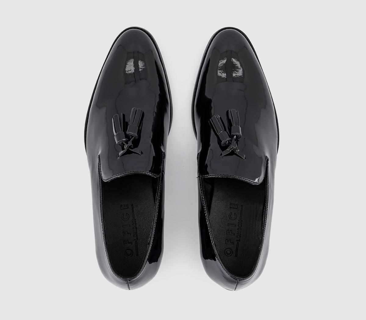 OFFICEManuel Tassel Patent LoafersBlack Patent