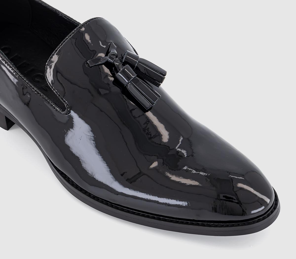 OFFICEManuel Tassel Patent Loafers OFFICEManuel Tassel Patent LoafersBlack Patent