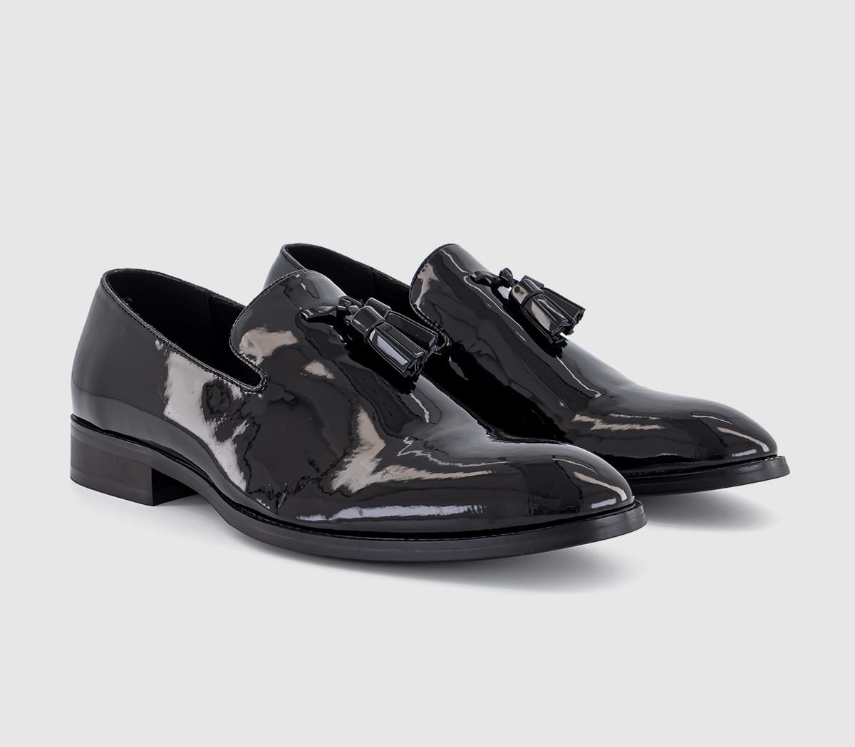 OFFICEManuel Tassel Patent LoafersBlack Patent