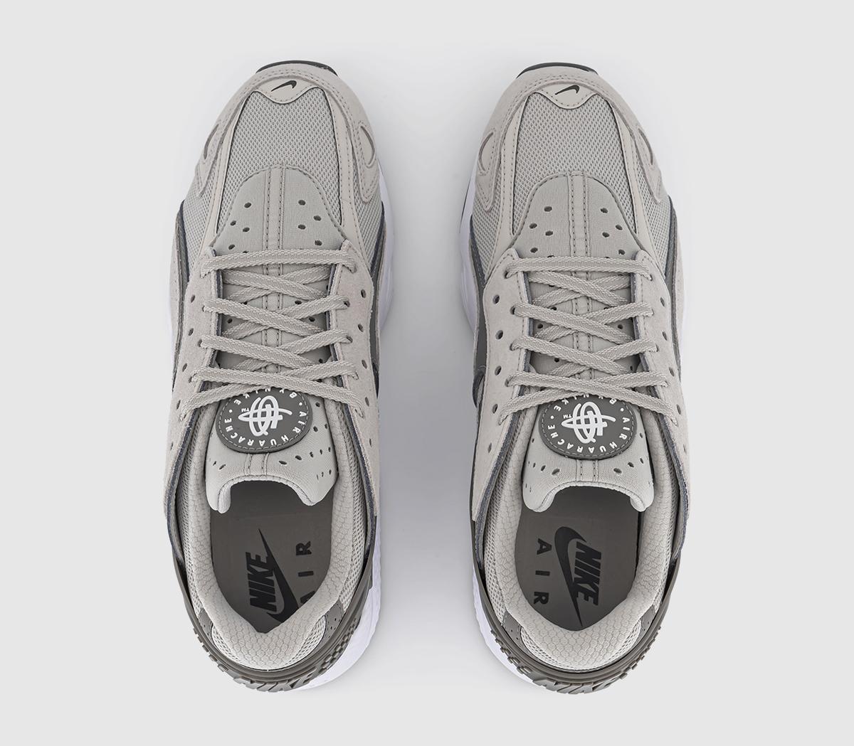 air huarache run mid kids silver