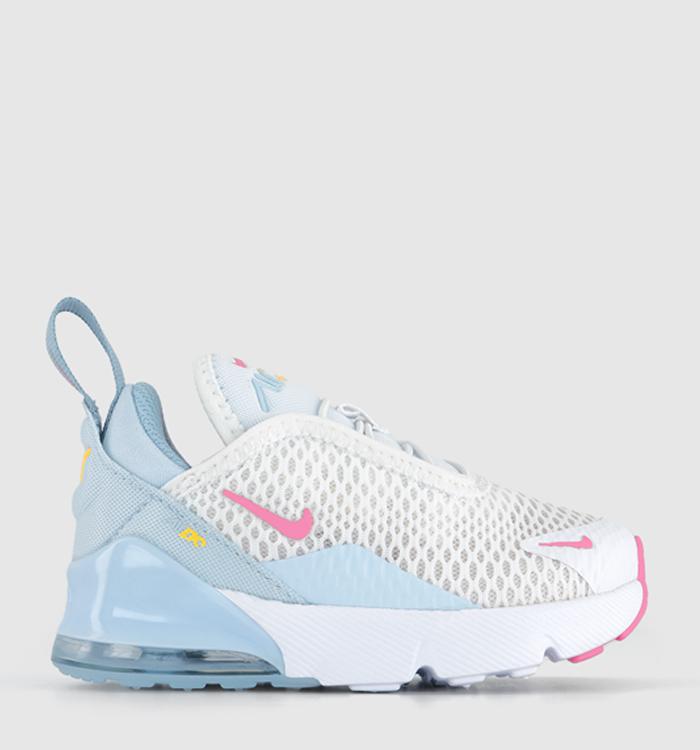 Nike Air Max 270 Toddler White Pinksicle Blue Tint Light Armory Blue