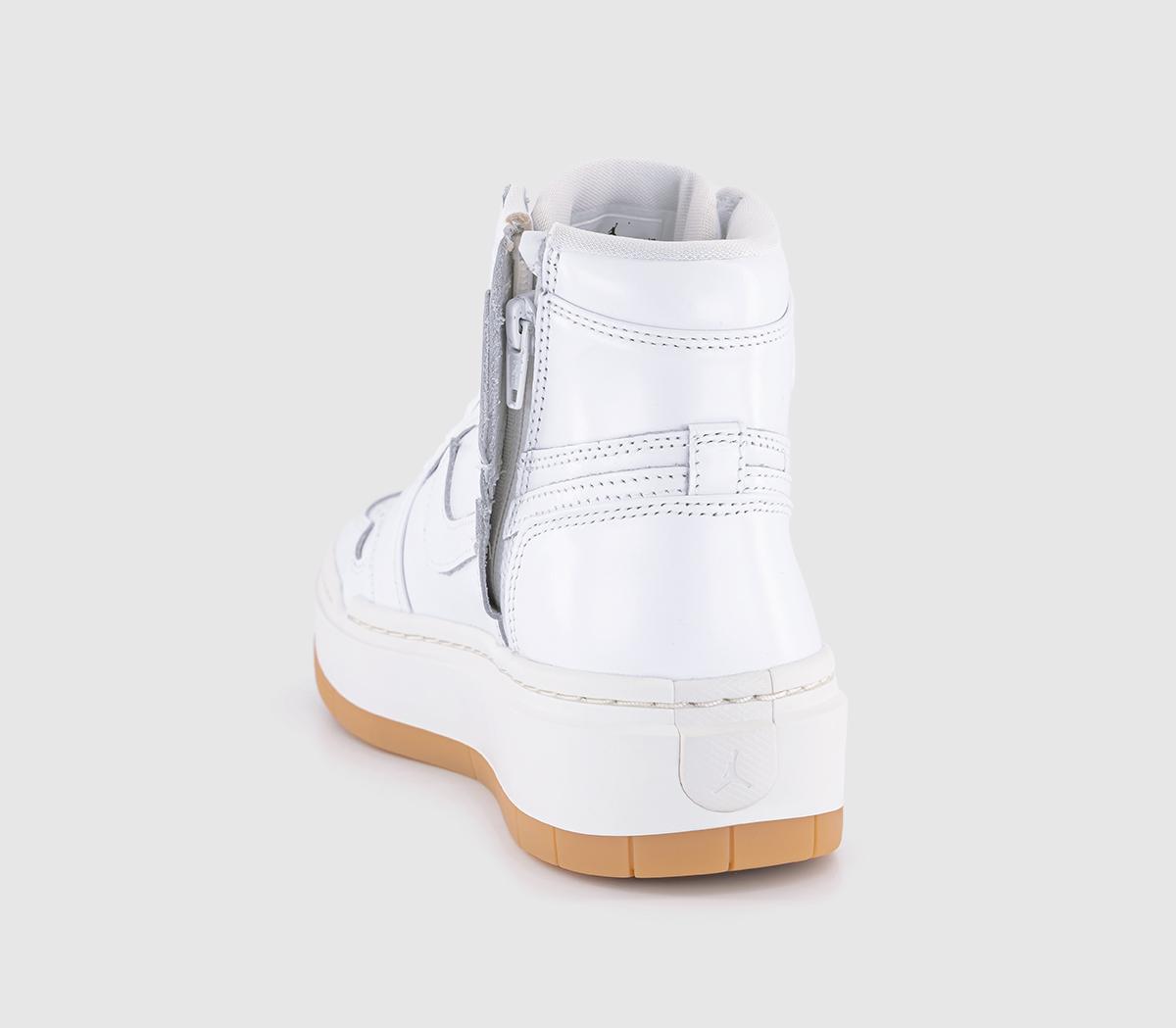Jordan Air Jordan 1 Elevate Hi Trainers Jordan Air Jordan 1 Elevate Hi Trainers White White Sail Gum Light Brown