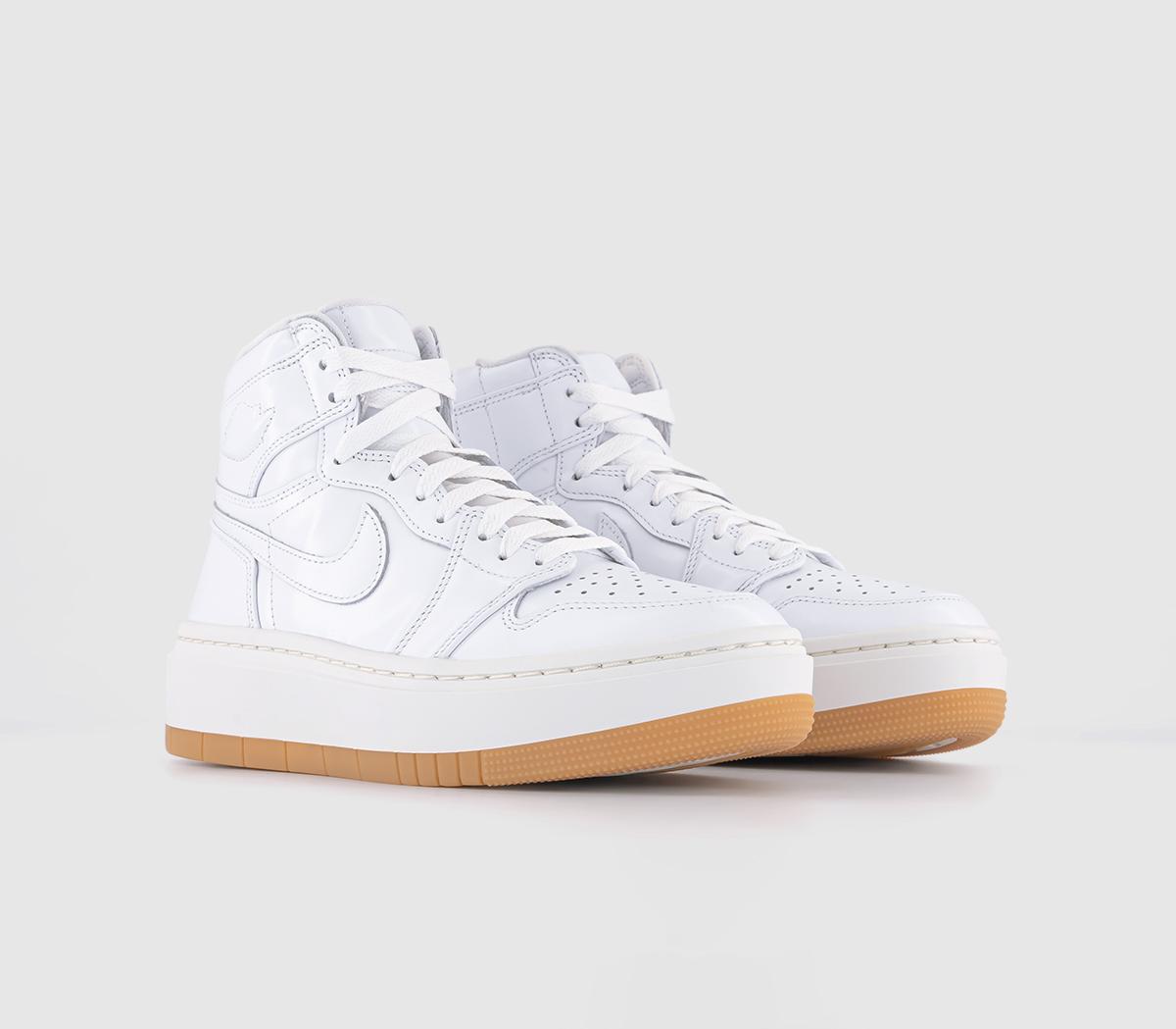JordanAir Jordan 1 Elevate Hi TrainersWhite White Sail Gum Light Brown