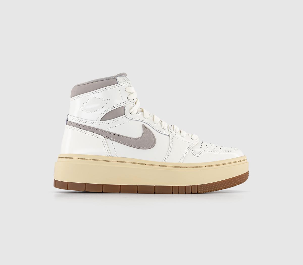 JordanAir Jordan 1 Elevate HiSail College Grey Pale Vanilla Gum Medium Brown