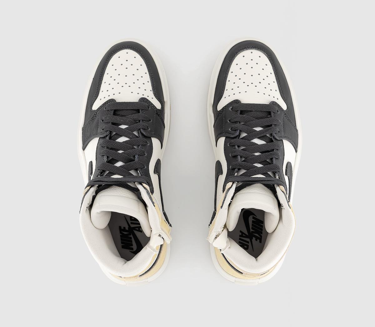 Jordan Air Jordan 1 Elevate Hi Trainers Team Gold Dark Smoke Grey Sail ...