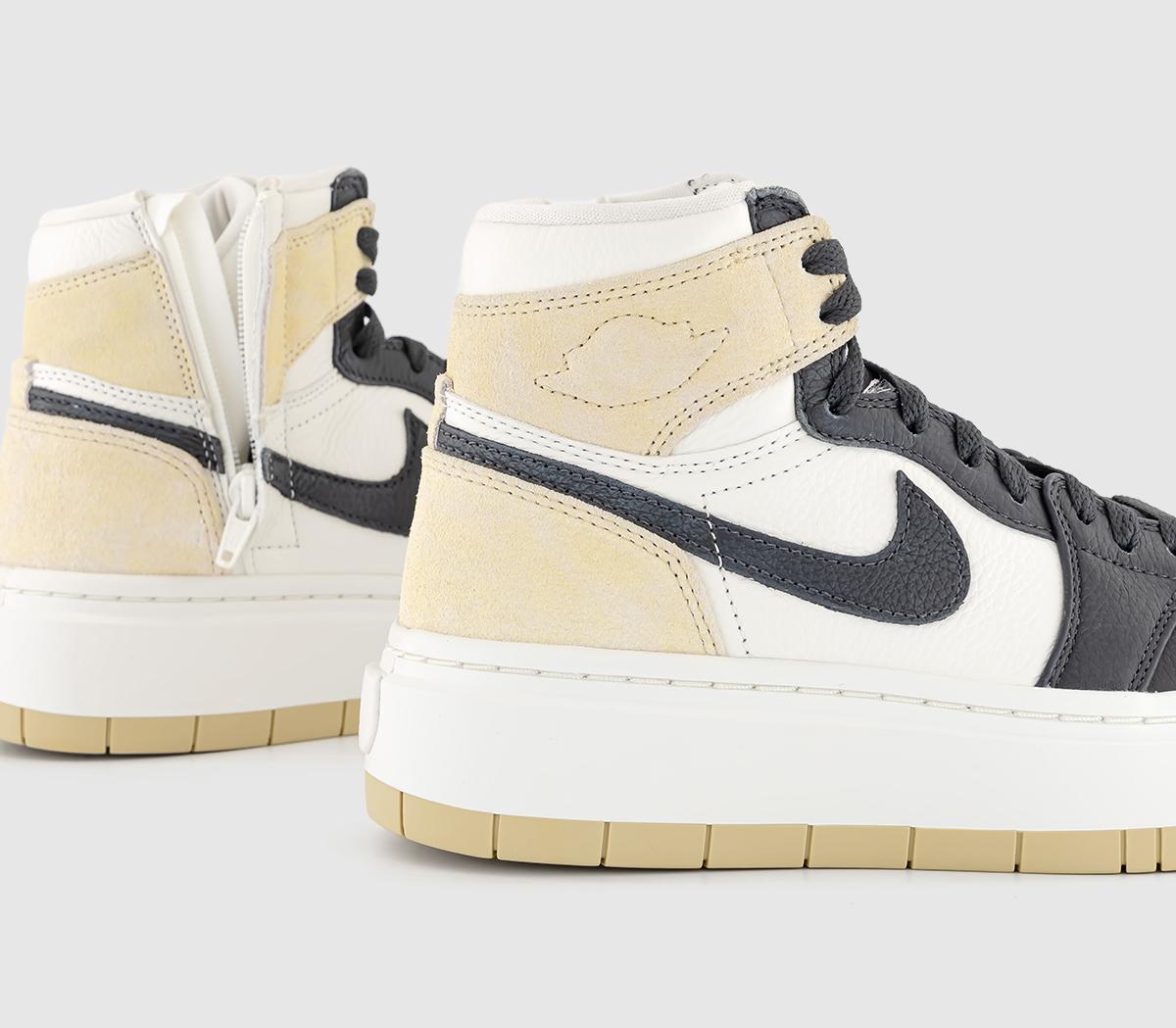 JordanAir Jordan 1 Elevate Hi TrainersTeam Gold Dark Smoke Grey Sail