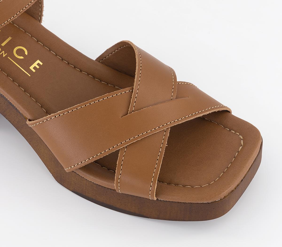 OFFICEMarple Clog SandalsTan Leather