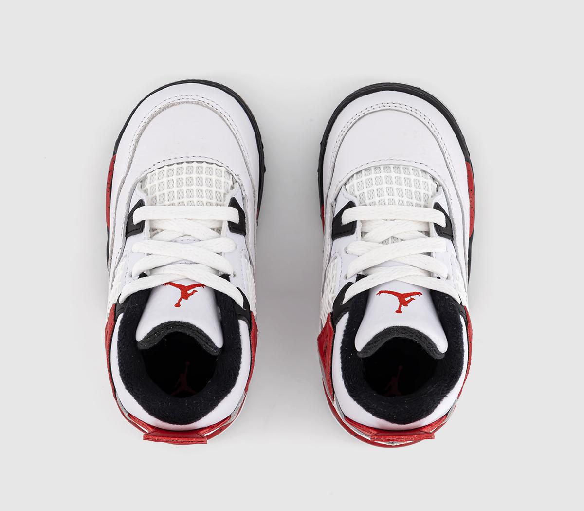 Jordan Jordan 4 Retro Toddler Trainers White Fire Red Black Nautral Grey -  Air Jordan 4