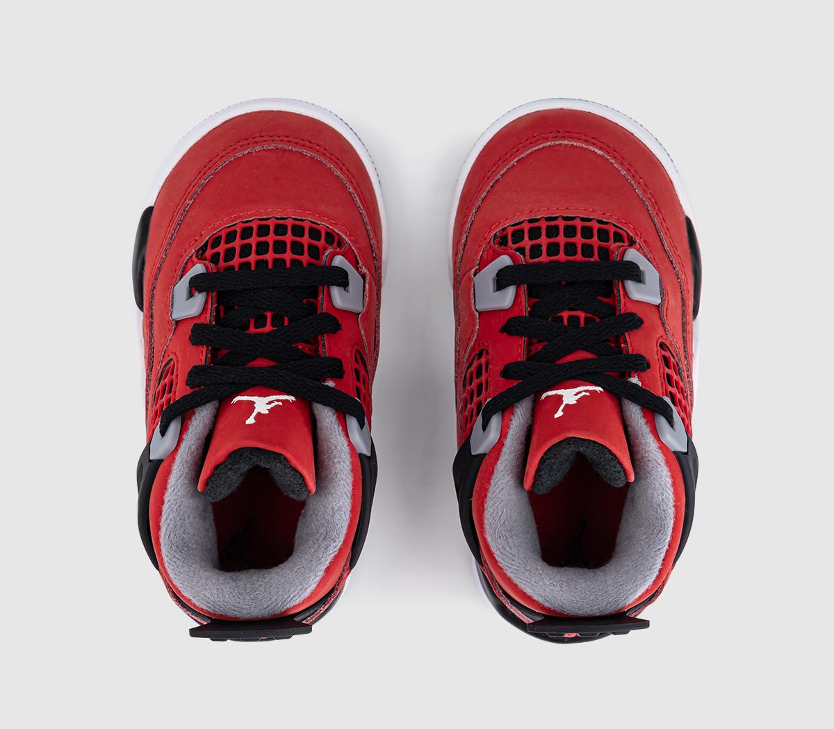 JordanJordan 4 Retro ToddlerFire Red White Black Cement Grey