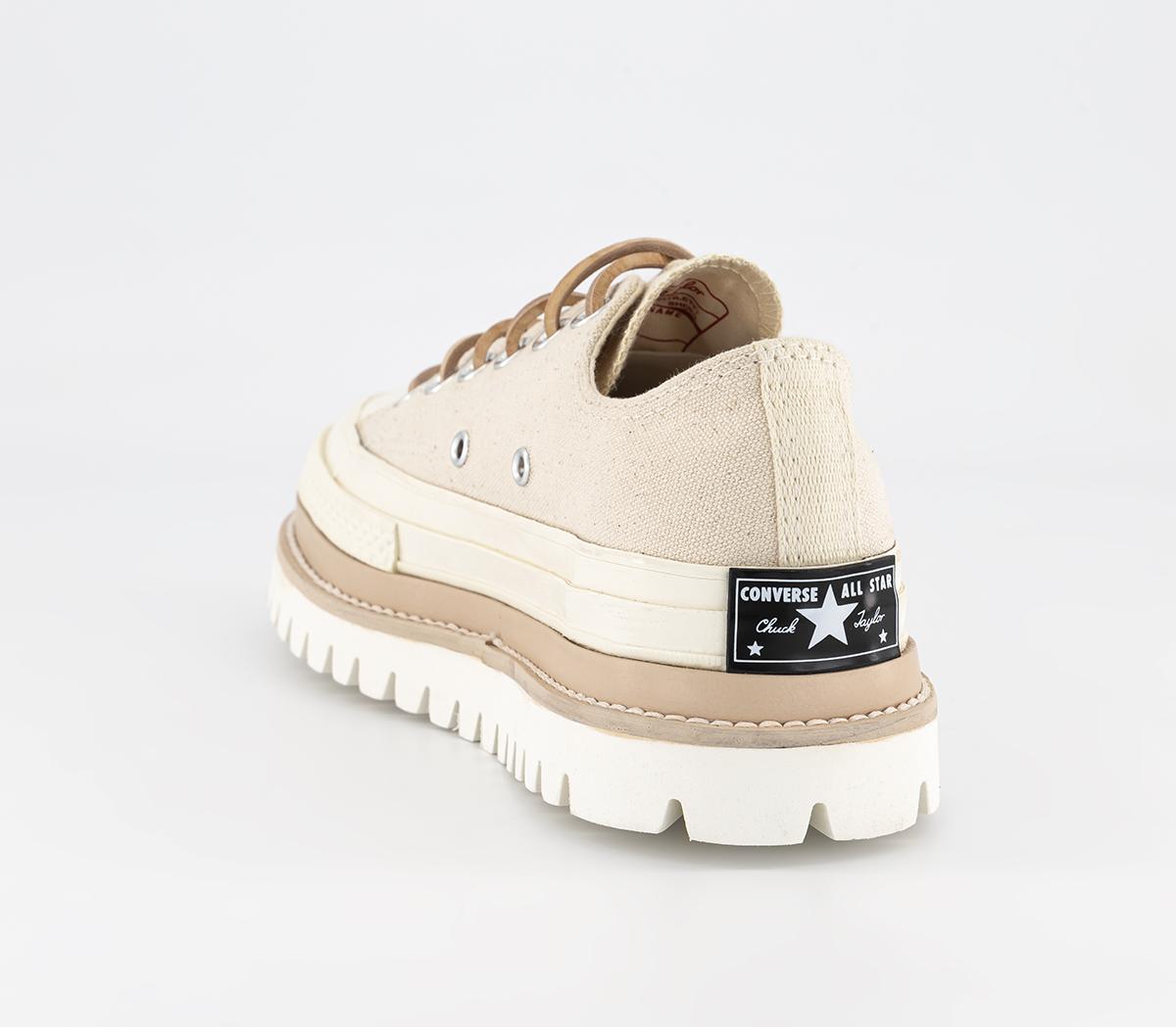 Converse Chuck Taylor 70 Canvas Trek Ox Trainers Natural Men's
