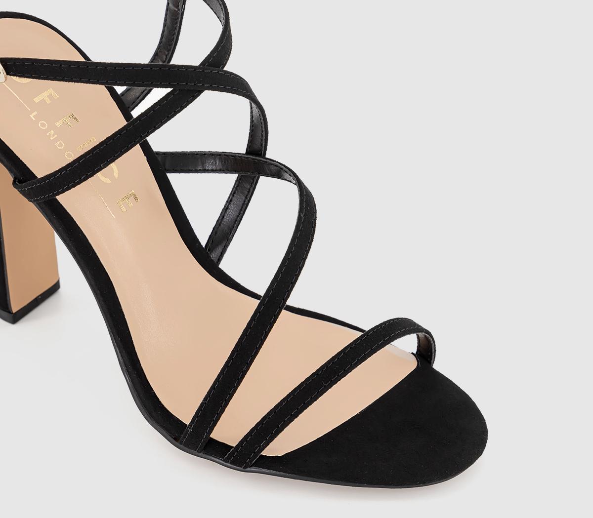 OFFICE Harlequin Strappy Block Heels Black - High Heels