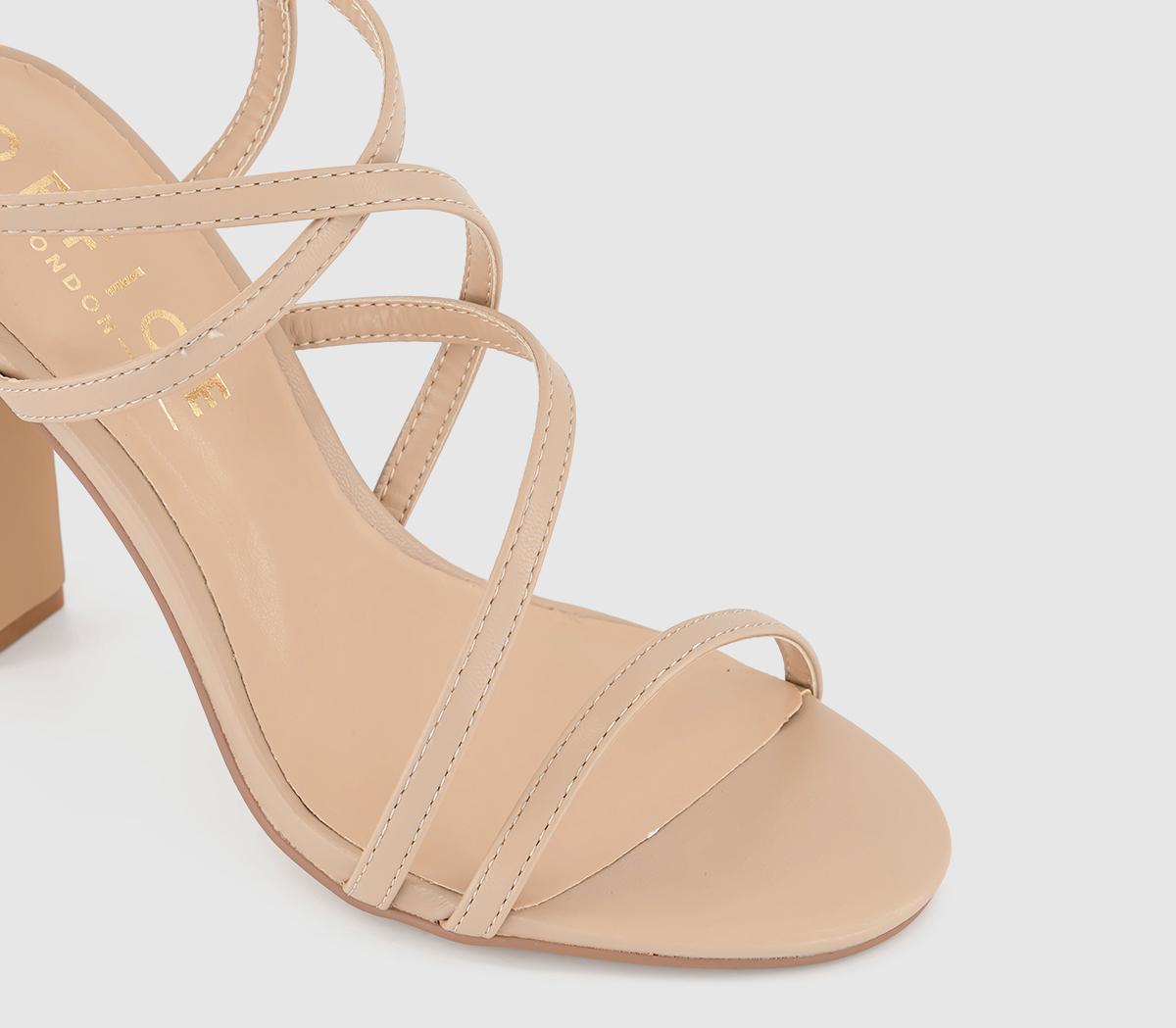 OFFICEHarlequin Strappy Block HeelsBeige