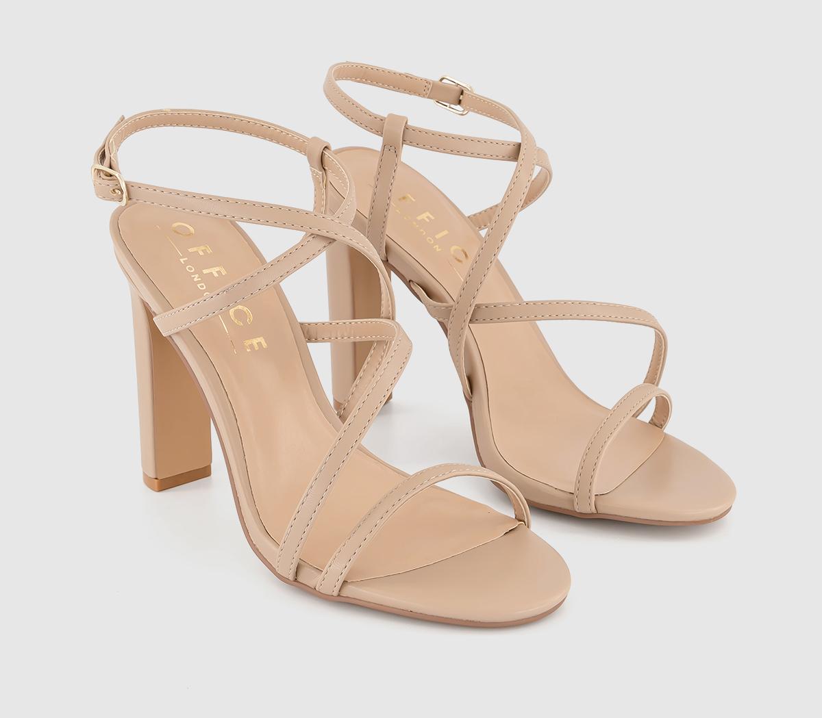 OFFICEHarlequin Strappy Block HeelsBeige