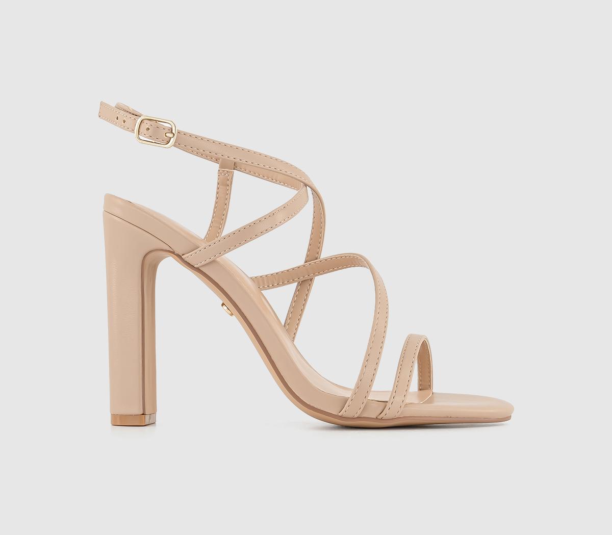 Beige deals strappy heels