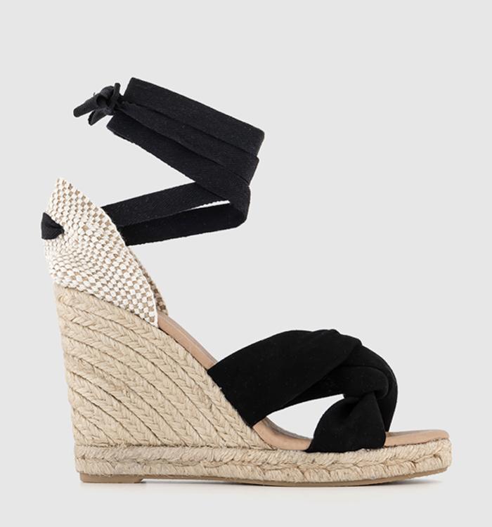 Office black sandals on sale sale