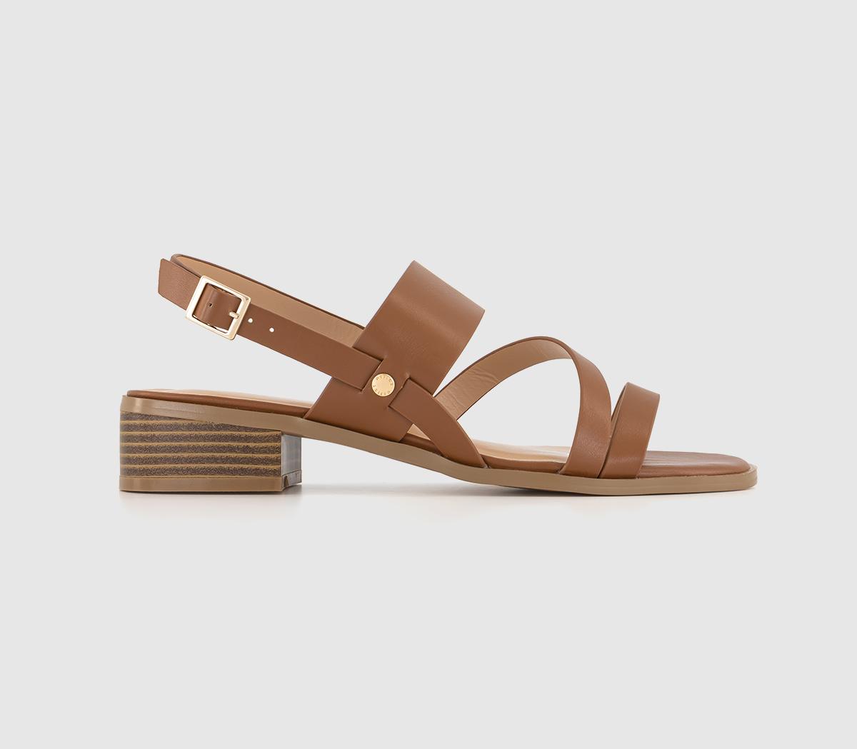 Tan low sales block heels