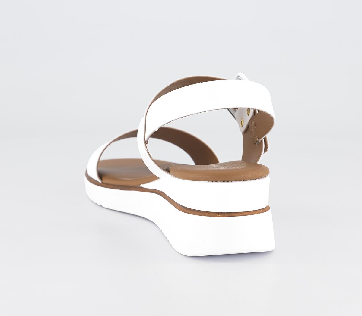 EARTHADDICTSunfish Double Strap Buckle WedgesOff White
