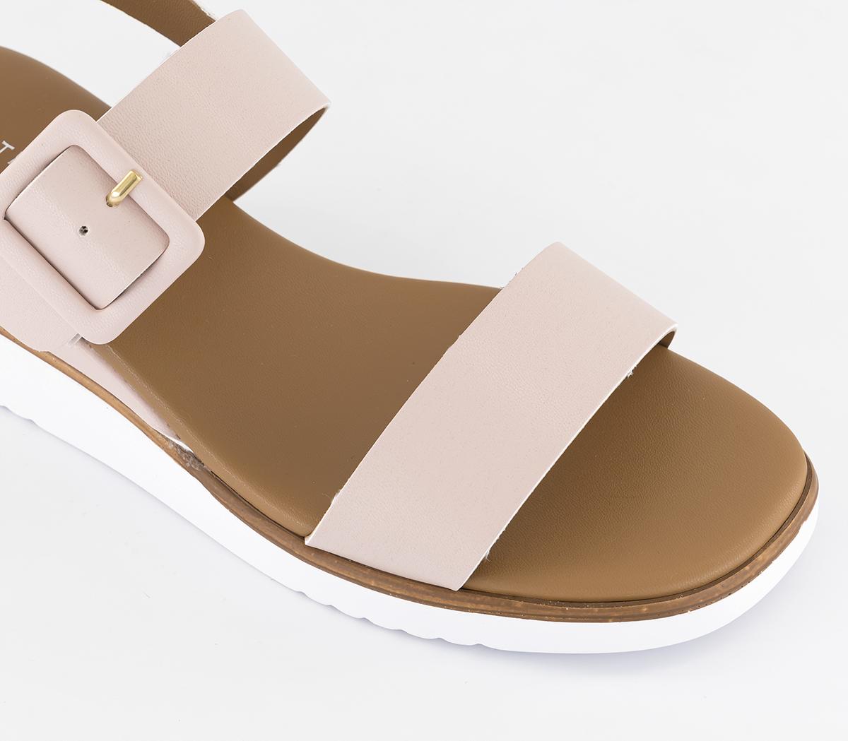 EARTHADDICTSunfish Double Strap Buckle WedgesBlush